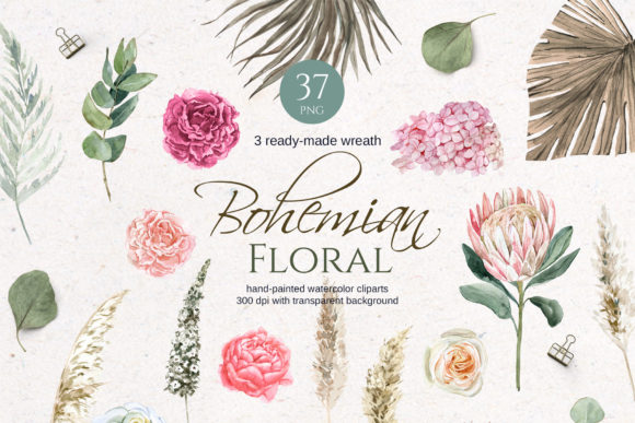 Boho Watercolor Florals: Your Guide to Elegant, Versatile Design