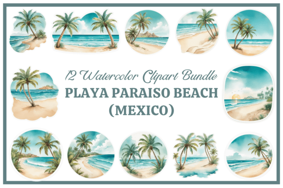 Bring Tulum's Paradise to Your Designs with This Watercolor Bundle