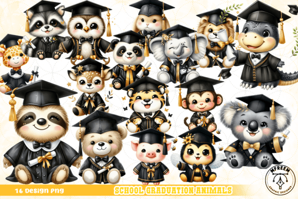 Celebrate Academic Milestones with Adorable School Graduation Animals