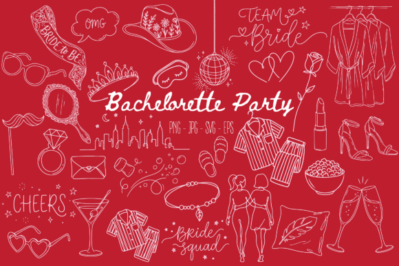 Celebrate the Bride-to-Be with Charming Doodle Art