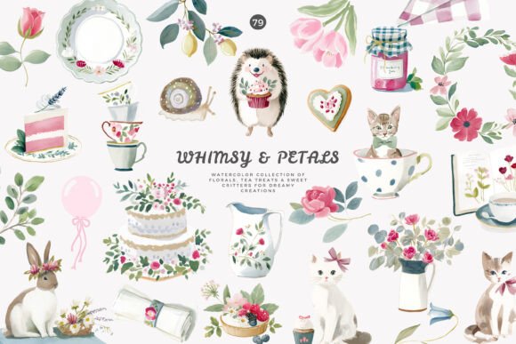 Enchanting Tea Party Clipart for Dreamy Designs