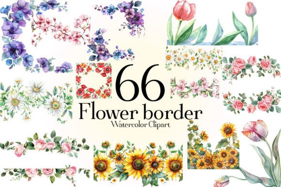 Flower Border Clipart: Elevating Your Designs with Floral Elegance