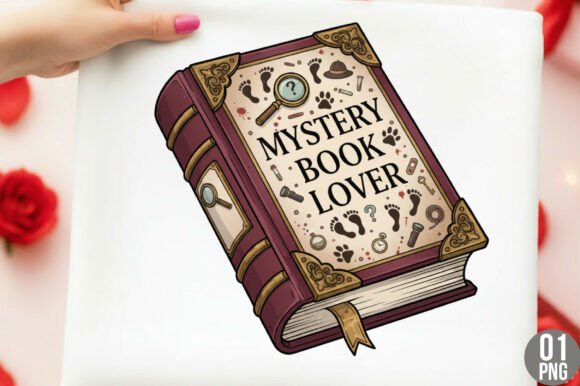 Mystery Book Lover PNG: Cozy Bookish Designs for Every Project