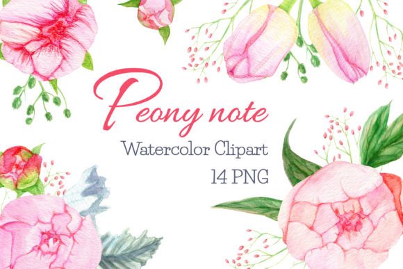 Watercolor Peonies Clipart Florals Peony: A Garden of Digital Assets