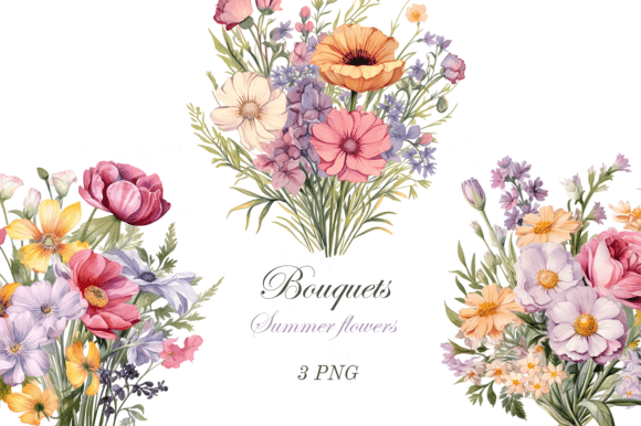 Watercolor Wildflowers Bouquets: A Breath of Fresh Air for Your Designs