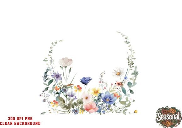 Wildflower Borders Clipart: Blooming Design Possibilities